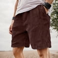 thumbnail image 1 of Retro Corduroy Casual Shorts with Embroidered Logo and Adjustable Drawstring for Everyday Comfort and Modern Style, 1 of 4