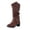 Brown, variant on Summer Saving Clearance AXXD Mid-Calf Boots,Winter Outdoor Casual Ladies Rain Boots For Women White Shoes For Women Ankle-High Boots For Clearence