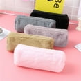 thumbnail image 4 of JeashCHAT Plush Pencil Case, Fluffy Pencil Bag College Pencil Case Makeup Bag Pencil Pouch , Gray, 4 of 4