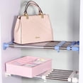 thumbnail image 4 of Expandable Tension Shelf Adjustable Closet Rod DIY Divider Hanger Clothes Storage Rack Organizer for Bathroom Kitchen Cupboard Wardrobe Bookcase 15.74 to 23.62 Inches, 4 of 7