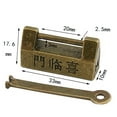 thumbnail image 5 of Worgeous 2 Pcs Antique Lock for Mini Lock Jewelry Box Antique Padlock 3.3X1cm, 5 of 8