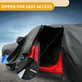 thumbnail image 4 of Unique Bargains Waterproof Car Cover Car Outdoor Full Car Cover 210D Oxford Cloth Black Blue with Door Zipper All Weather Rain Sun Snow Protection for Toyota Highlander 510x195x150cm, 4 of 5
