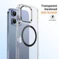 thumbnail image 4 of ELEHOLD Clear Case for iPhone 16 Pro, Compatible with Mag safe Accessory Military Grade Drop Protection Anti-Yellowing Clear Slim Rugged Shockproof Protective Case for iPhone 16 Pro,Black, 4 of 10