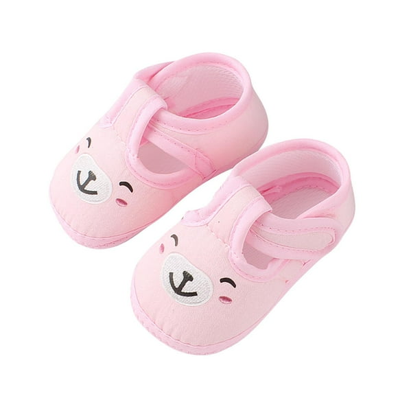 FFENYAN Cartoon Printed Soft Sole Canvas Shoes - Non-Slip Design Walking Shoes with Velcro Closure for Infants 0-12 Months - Perfect for daily use and outdoor activities