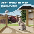 thumbnail image 6 of Cat Catio, Cat Window Box for Multiple Indoor Cats, Catio Pet Perch with Metal Mesh Locking Side Door, Wooden Enclosure Window All Weather Use 360° Enjoying Outdoors (Original Wood, Large), 6 of 9