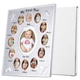 thumbnail image 1 of First Year Picture Frame, One-Year-Old Keepsake Photo Frame, First Year Baby Keepsake Frame, Baby Milestone Picture Frame, for New Parents, Oval Shape, 1 of 7