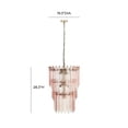 thumbnail image 5 of Hampshire Pink Acrylic 3-Tier Chandelier, 5 of 6