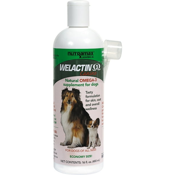Nutramax Welactin Canine Omega3 Liquid Supplement for Dogs, 16 oz