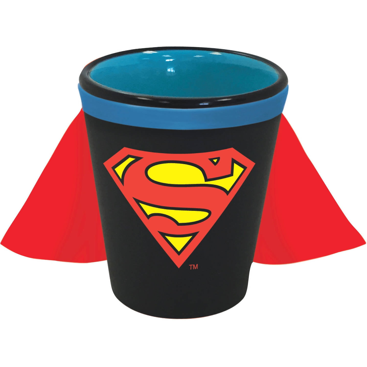 superman shot glass with cape