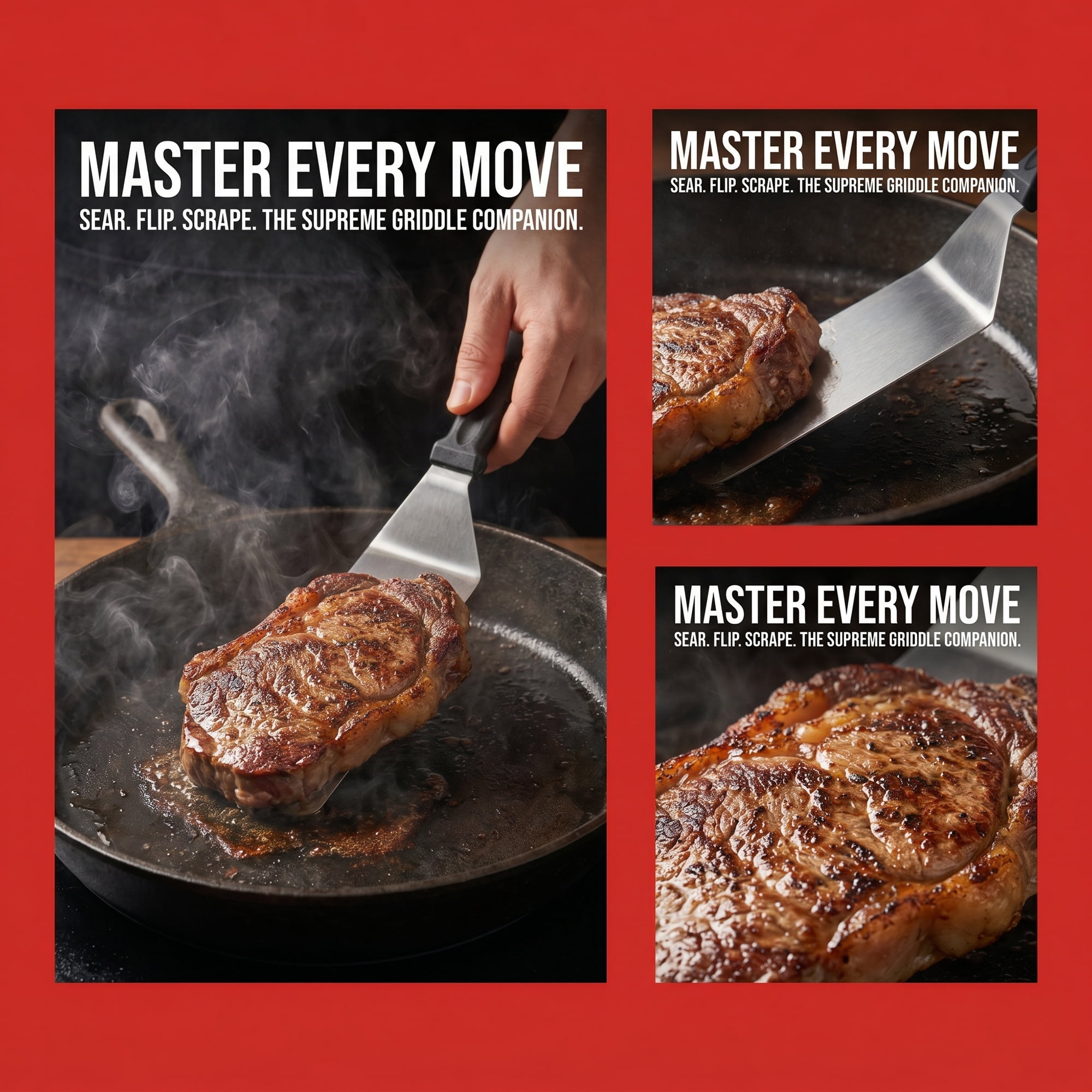 Unique Bargains Heat-Resistant Dishwasher Safe Spatula Kitchen Utensil Silver 13" x 2.8"
