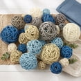 thumbnail image 5 of BlinkL Green Valentine's Day Wicker Decorative Balls 36 Count, 5 of 7