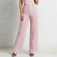 thumbnail image 3 of Dress Pants Women 2026 Trendy Casual Low Waist Straight Leg Sparkly Rhinestones Slacks Work Pants Streetwear, 3 of 5