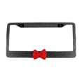 thumbnail image 1 of Bling License Plate Frame Glitter Crystal Rhinestone Pink Knot Lot M5, 1 of 1