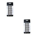 thumbnail image 1 of Decodeary 100 Pieces Mobile Game Stickers Anti-slip Breathable Gaming Sticker 18Pin Knitting Sensitive Gamer Accessories Gray 2Set, 1 of 6