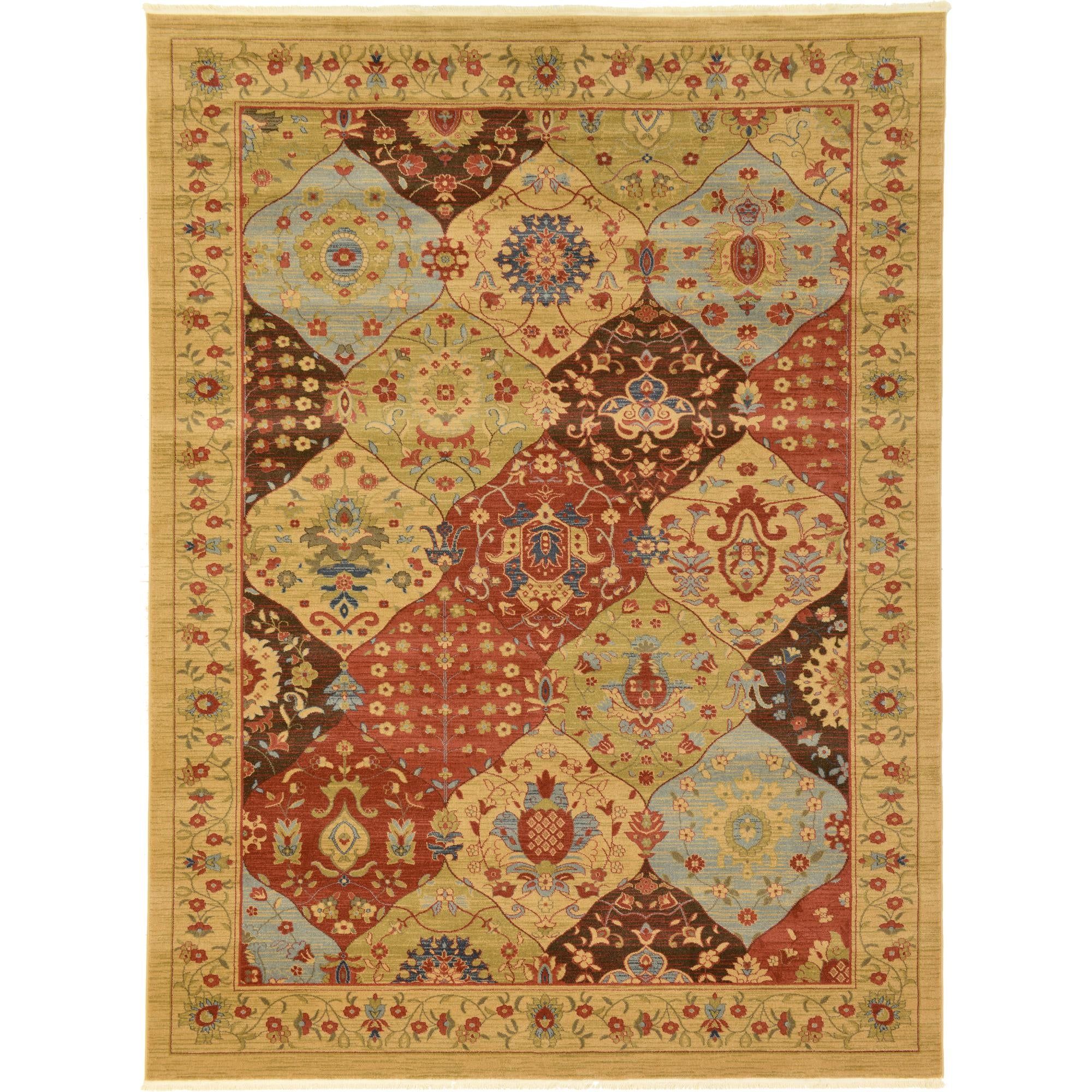 Unique Loom Edinburgh Floral Traditional Area Rugs, Multicolor