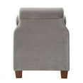 thumbnail image 4 of Brika Home Tufted Roll Arm Entryway Bench in Opal Gray, 4 of 12