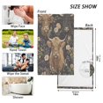 thumbnail image 6 of Yayeee 2 Pack Hand Towels for Bathroom 100% Cotton 16" x 28" Soft Absorbent Kitchen Towel, Cows and Flowers, 6 of 7