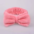 thumbnail image 2 of Skincare SPA Headband Washing Face Makeup Headbands with Cute Bow Elastic Plush Soft Headband for Skincare Facial Mask Showers 1 PC Watermelon Red One Size, 2 of 4