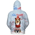 thumbnail image 2 of Hello Winter Shetland Sheepdog Smiling in Red Scarf Hat Welcome Christmas All Over Print 3D Hoodie Unisex Merch Hoodies Sheltie Dog Lover Gifts - 00017, 2 of 6