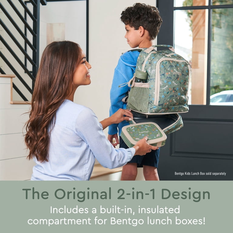 Bentgo Kids Prints 2-in-1 Backpack & Lunch Bag - Dino Fossils
