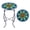 green flower, variant on Patio Side Table Outdoor Accent Table Bistro Coffee Table Plant End Table Small Porch Table Indoor Round Glass Balcony Plant Table Stands Sunflower