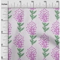 thumbnail image 2 of oneOone Rayon Purple Fabric Asian Block Floral Fabric For Sewing Printed Craft Fabric By The Yard 56 Inch Wide, 2 of 4