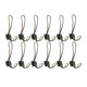 thumbnail image 1 of Paquete de 12 Ganchos para Abrigos SHUYMXG Vintage Dobles con Tornillos, 1 of 5