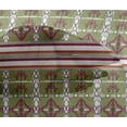 thumbnail image 4 of oneOone Viscose Chiffon Olive Green Fabric Geometric Ikat Craft Projects Decor Fabric Printed By The Yard 42 Inch Wide, 4 of 4