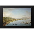 thumbnail image 2 of Joli, Antonio 14x10 Black Modern Framed Museum Art Print Titled - View of Naples From Vintageillipo, 2 of 5