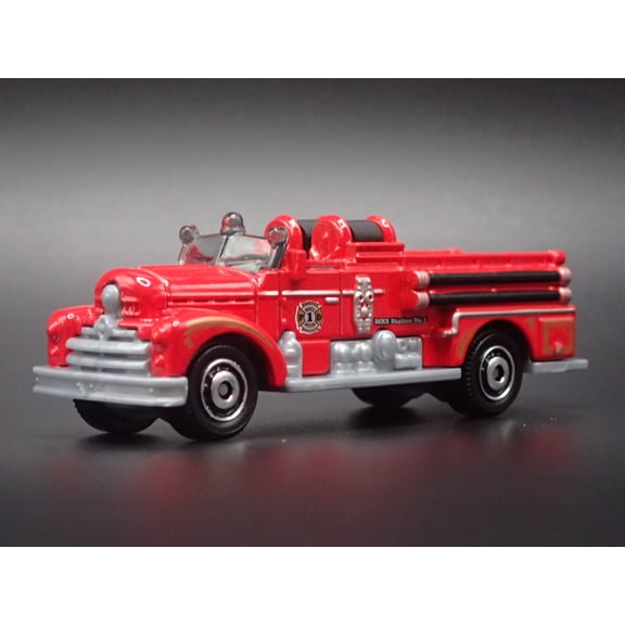 Open Box SEAGRAVE FIRE ENGINE FIRE TRUCK RED 1/64 MB SCALE DIORAMA DIECAST MODEL CAR