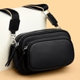 thumbnail image 4 of Bolso bandolera de piel auténtica 100 % para mujer, bolso bandolera de lujo, bolso de mano femenino de piel de vaca de color liso, bolso de mano multicapa, 4 of 5