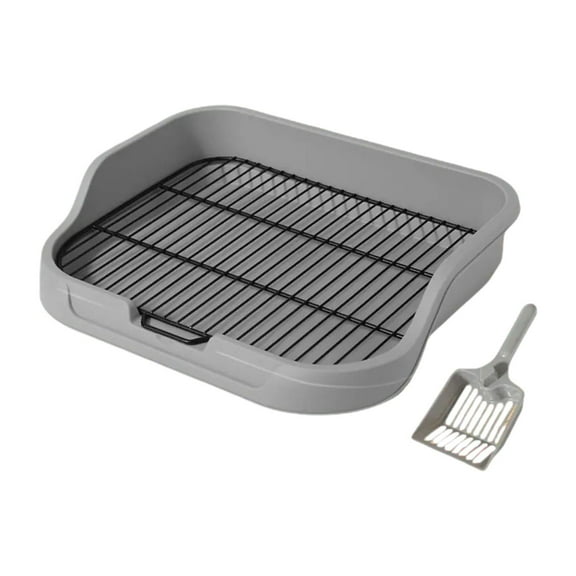 Fzaqwen Dog Toilet Bedpan Mesh Grids Easy Clean Indoor Dog Potty Tray Pet Litter Pan Pet small high fence