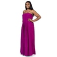 thumbnail image 5 of Plus Size Strapless Pleated Pocket Maxi Dress, 5 of 11
