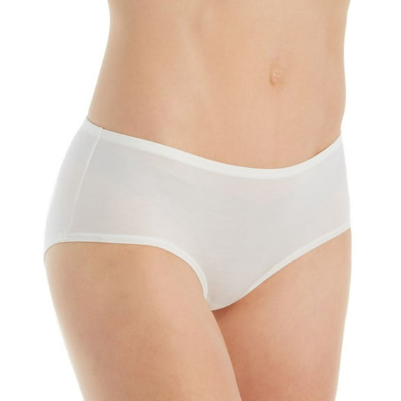 Women's Calida 24294 100% Nature Boycut Brief Panty (Star White S)