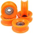 thumbnail image 4 of HUGFEGWE 5 Pcs 6x30x13mm Poulie de Guidage en Nylon Rainure en U Roulement à Rouleau, 626 Roulement Intérieur CJB91-14253, 4 of 5