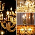 thumbnail image 4 of Diodesy- Pack of 4 LED5CA10/30K/FIL/4/JA8 LED Flame Tip Chandelier Light Bulb, Fully Compatible Dimming, 5W (60 Watt Equiv), 3000K Soft White, Dimmable, 500 Lumens, CA10 For Ceiling Fan Lights/Pendant, 4 of 9