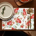 thumbnail image 5 of Pioneer Flower Floral Print Pattern Summer Placemats Table Placemats Set Of 4-Linen Kitchen Washable Placemats Table Mats 12x18 Inch Non-Slip Heat Resistant, 5 of 5