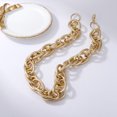 thumbnail image 2 of Collier à chaîne Chunky Metal: Mode Collier de déclaration Punk Punk Collier, 2 of 8