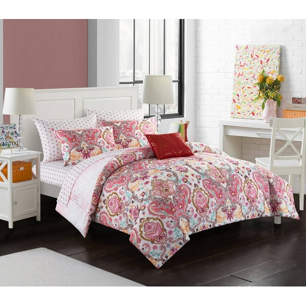 Your Zone Gilded Medallion Bed in a Bag, Twin-XL - Walmart ...