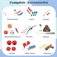 thumbnail image 3 of 10-in-1 Multi Game Table, 48 Inch Combo Table with Billiards,  Pong, Hockey for Family Fun, 3 of 8