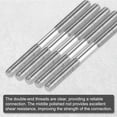 thumbnail image 4 of Uxcell 20-Set Double End Threaded Stud Screw Bolt, M3x35mm Stainless Steel Push Rod Dual End Thread with Lock and Flat Washer, 4 of 7
