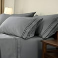 thumbnail image 2 of Subrtex Vintage 300 Thread Count Gray Solid Cotton Pillowcases, King, (2 Count), 2 of 7