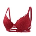 thumbnail image 2 of UDAUDU Women's Underwire Bra 2026 Ultimate Smoothing Convertible T-Shirt Comfortable Bra Lightweight Push Up Everyday Bras Red 34C, 2 of 7