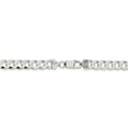 thumbnail image 3 of 925 Sterling Silver 8mm Strass Chaîne Pendentif Pendentif Flat Link, 3 of 9
