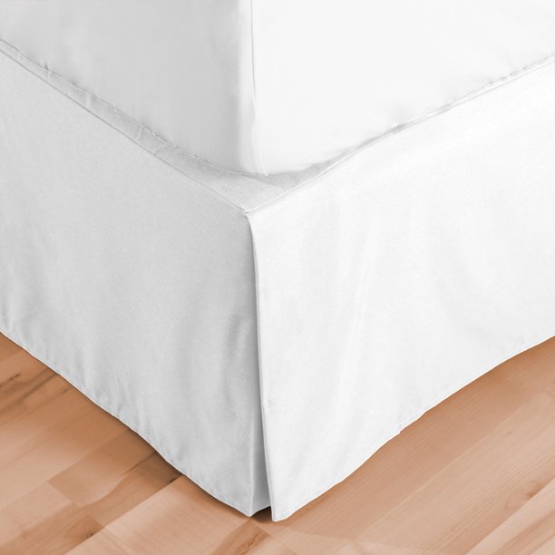 Bare Home Bed Skirt Double Brushed Premium Microfiber, 15Inch Tailored