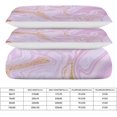 thumbnail image 2 of HAHDAXIA Marble Pattern Bedding Solid Comforter Set for All Seasons,3 Pieces(1 Comforter+2 Pillowcases),Soft Microfiber Bedding Set Full(79"x90"), 2 of 7