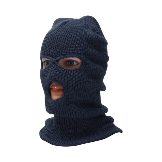 Máscara Facial Completa Acrílica Tres Agujeros Cubierta Facial Cálida, a Prueba de Viento Marino 1 Pcs