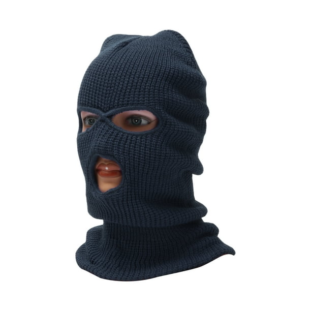 Máscara Facial Completa Acrílica Tres Agujeros Cubierta Facial Cálida, a Prueba de Viento Marino 1 Pcs