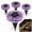 Purple, variant on Solar Outdoor Mosaic Disk Lights, Waterproof Colorful Mosaic Glass Solar Stake Lights for Pathway, Garden, Lawn & Patio, Auto Dusk-to-Dawn Landscape Decor