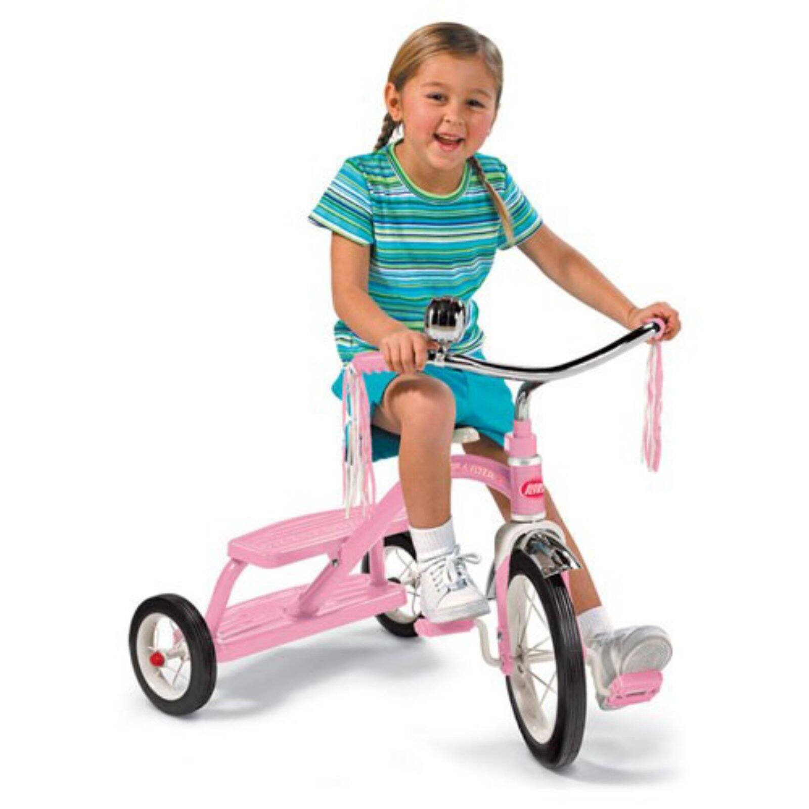 Radio Flyer Classic Dual Deck Tricycle, Pink photo 3